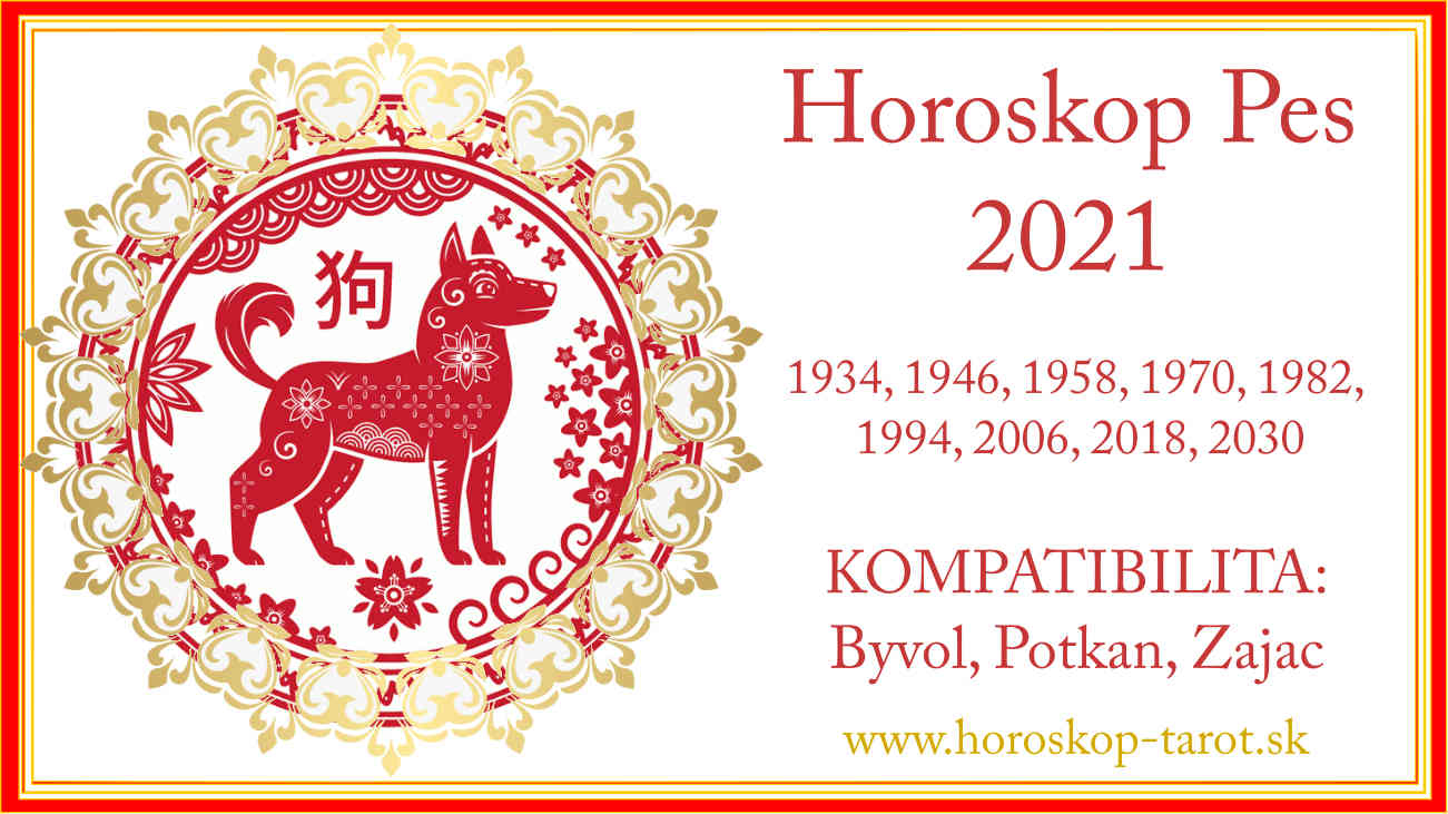 čínsky horoskop 2021 pes