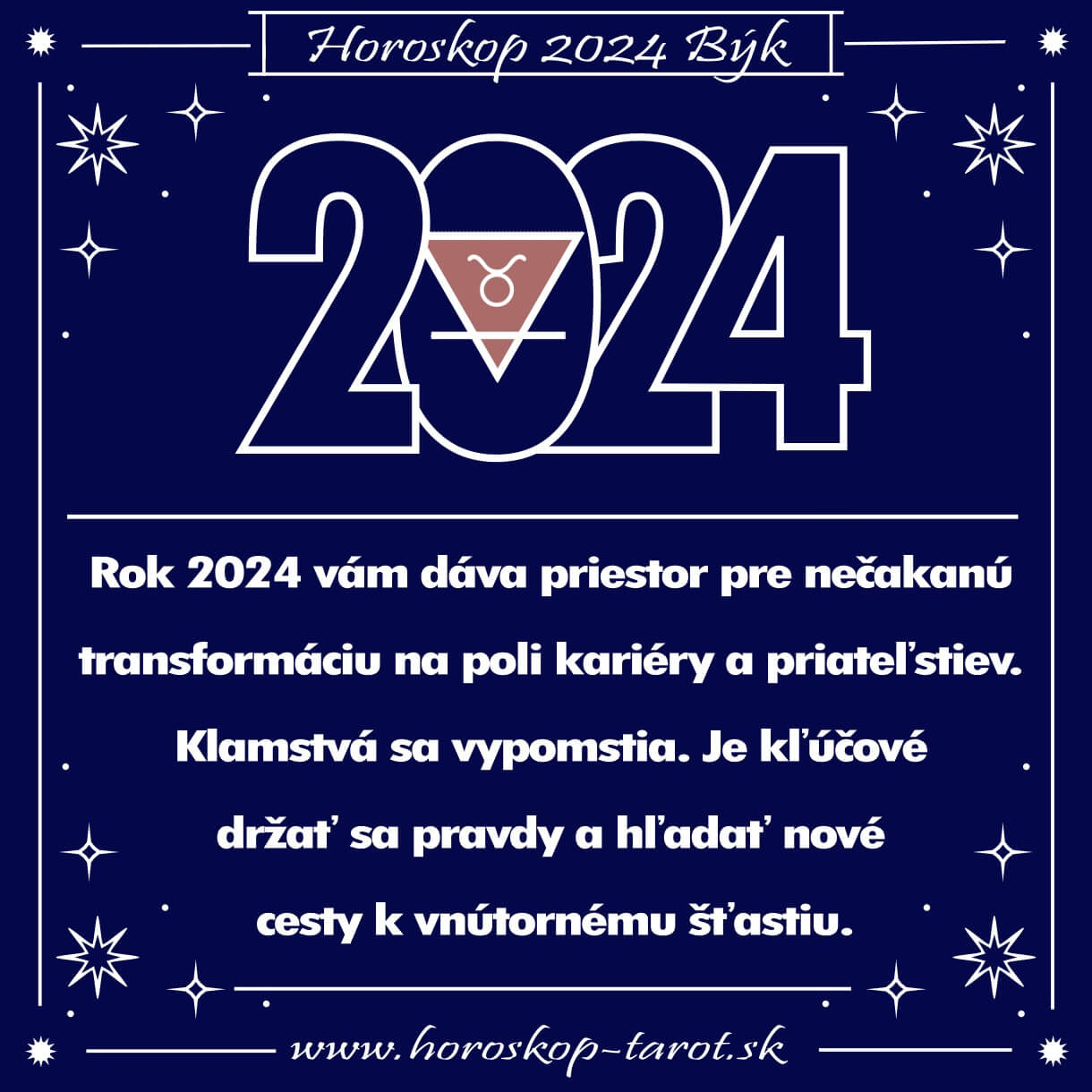 Ročný Horoskop na rok 2024 Býk horoskoptarot.sk