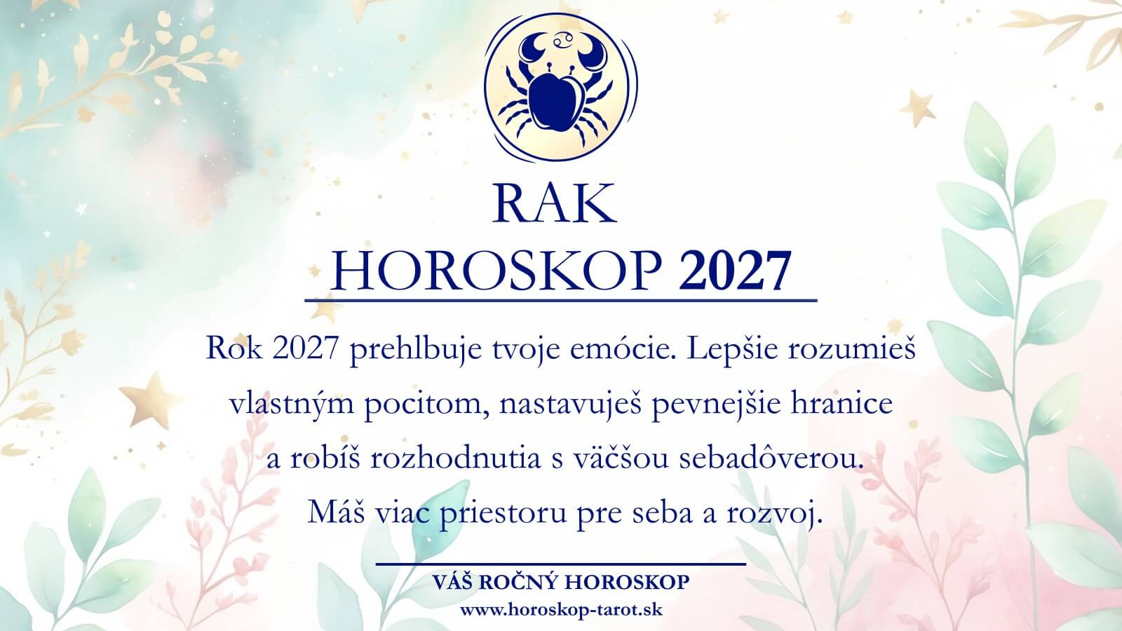 horoskop 2027 rak