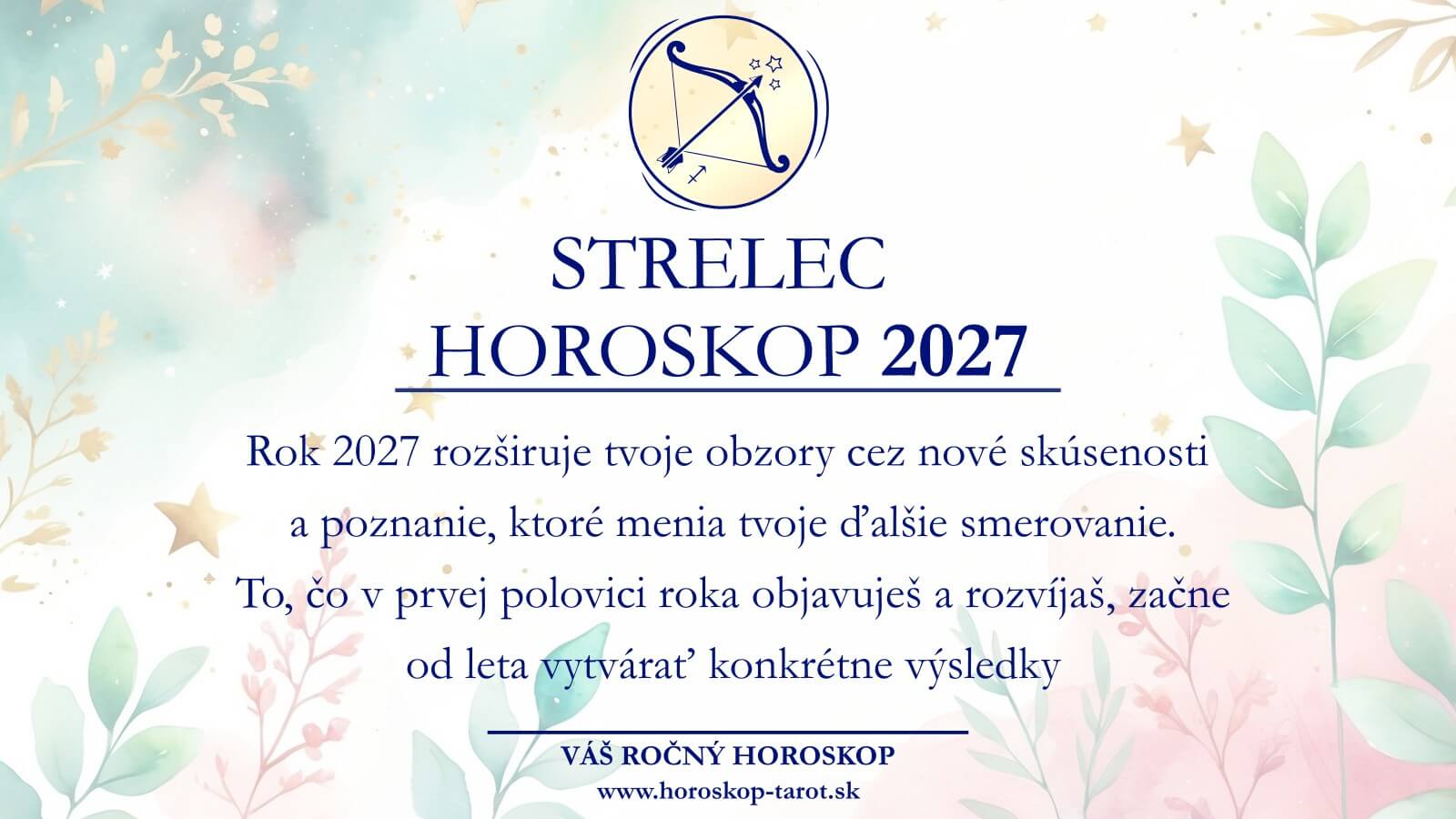 horoskop 2027 strelec