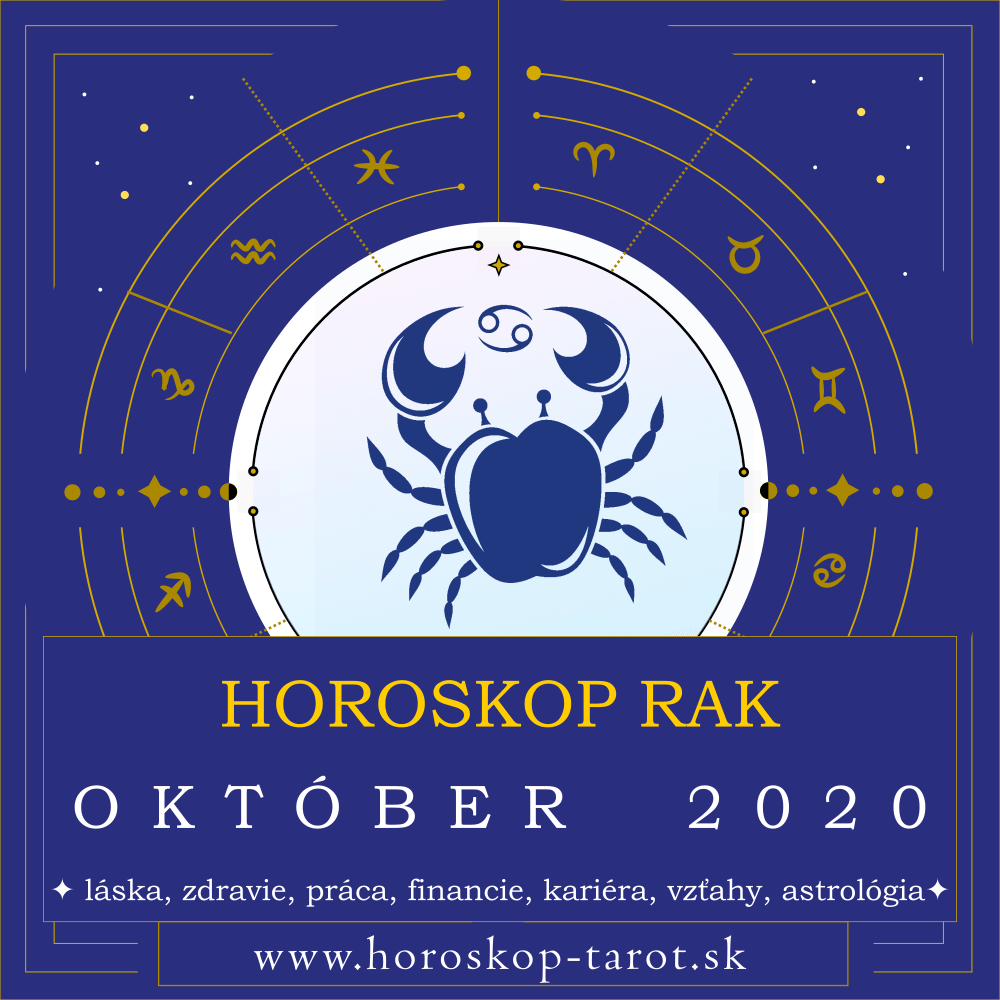 Október 2020 Rak Horoskop