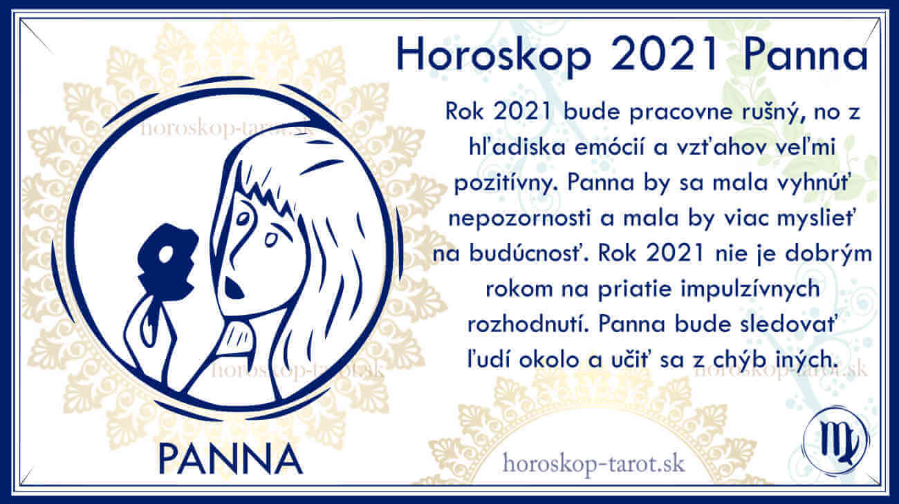 horoskop 2021 pre znamenie panna