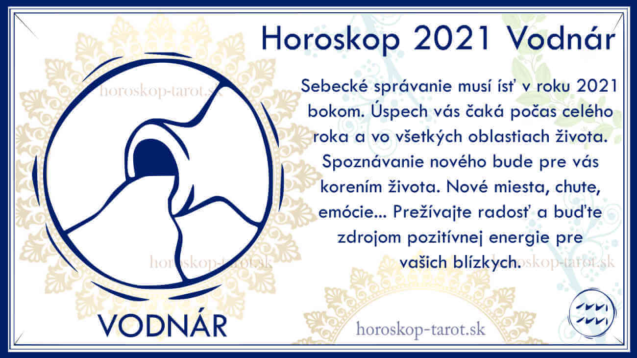 horoskop 2021 pre znamenie vodnár
