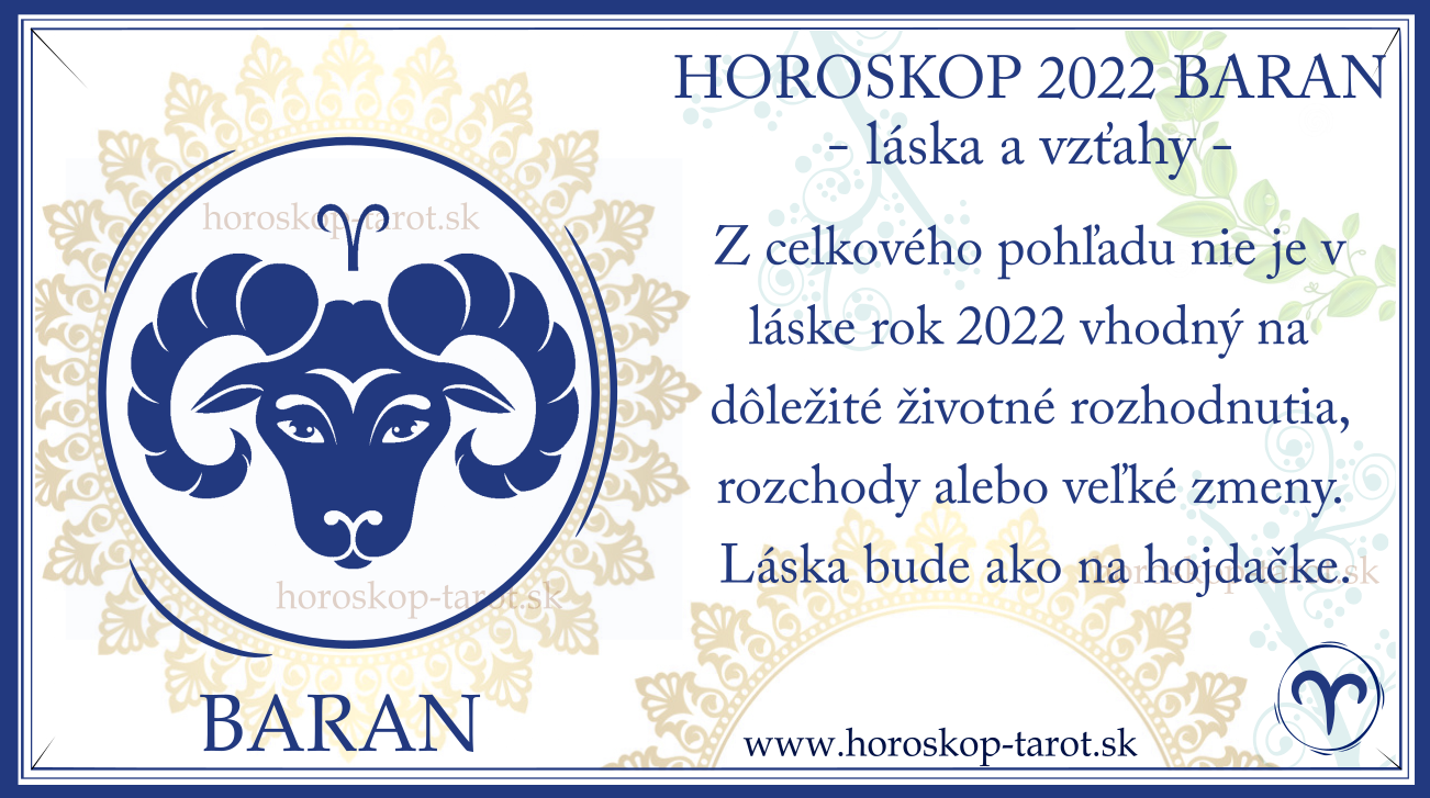 ročný Horoskop 2022